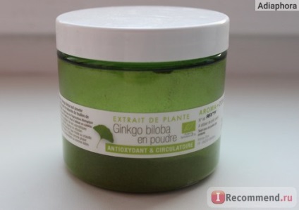 Pulbere cu aromă bio ginkgo biloba - experiență în utilizarea pudrei ginkgo biloba în îngrijirea pielii