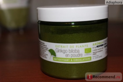 Pulbere cu aromă bio ginkgo biloba - experiență în utilizarea pudrei ginkgo biloba în îngrijirea pielii