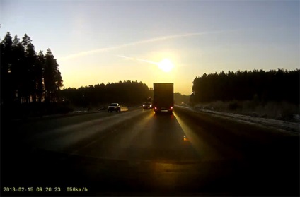 A Nagy Világegyetem a Chelyabinsk meteorit fölött