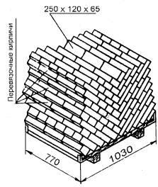 ГОСТ 18343-80 - палети за тухли и структурни глинени плочки