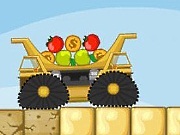 Jocul unei roți dintr-un jeleu 2 - pentru a scoate un camion de fructe și monede online