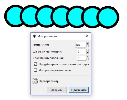 Inkscape - kontúrinterpoláció