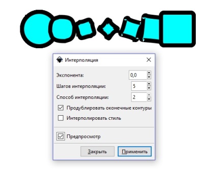 Inkscape - kontúrinterpoláció