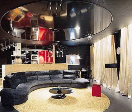 Interior în stilul stilurilor de amestec de fuziune într-un mod modern