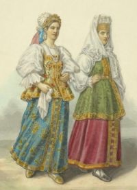 Istoria costumului folcloric rusesc