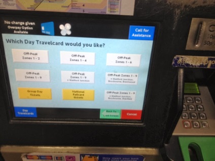 Cum și ce bilet pentru a cumpăra într-un vending machine din London Underground din Londra - sfaturi de călătorie pentru un turist