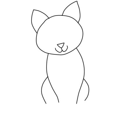 Cum de a desena o pisica pentru un copil - instruire pas cu pas