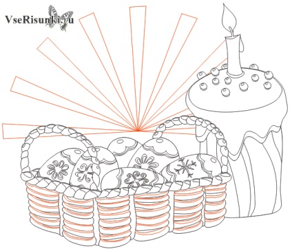 Cum de a desena un tort de Paște cu acuarelă în etape