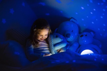 Melyik gyermek éjszakai fényt választotta a gyermek szobájában