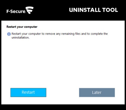 Cum să eliminați complet antivirusul de la f-secure