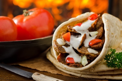 Cum să gătești o rețetă de subtilități acasă Shawarma - o rețetă culinară pas cu pas cu o fotografie pe