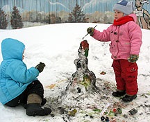 Vopsea oameni de zăpadă), note ale mamei nebunești