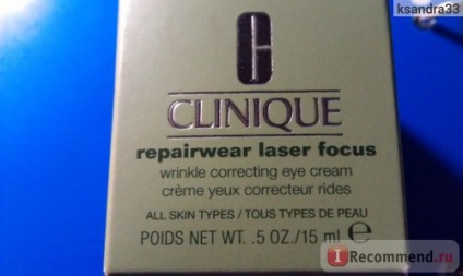 Cremă de ochi Îngrijirea ochilor Clinique Repairwear cu laser de îngrijire a ochilor crema de îngrijire a ochilor - 