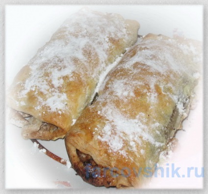 Cultivar culinar de strudel clasa cu mere și nuci, sfat de vechi fartsovschik