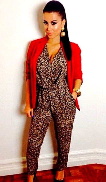 Leopard jumpsuit, fotografie leopard jumpsuit