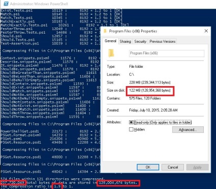 Compresia fisierelor Lzx la nivel ntfs in Windows 10, ferestre pentru administratorii de sistem