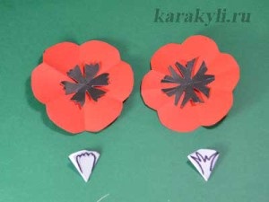 Poppies - aplicație pentru hârtie pentru copii de la 7 ani, scrawl