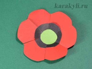 Poppies - aplicație pentru hârtie pentru copii de la 7 ani, scrawl