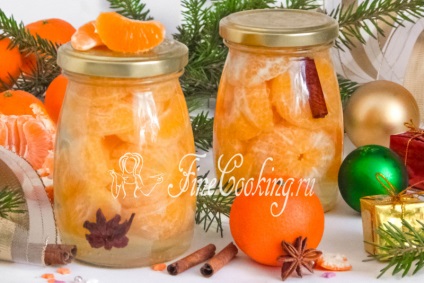 Tangerine konzerv - recept fotóval