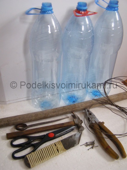 Mătură din sticle de plastic cu propriile mâini-clasa de master - o mătură din sticle de plastic cu propriile lor