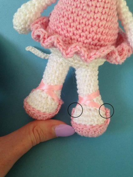 Mouse-ballerina croșetat amigurumi scheme