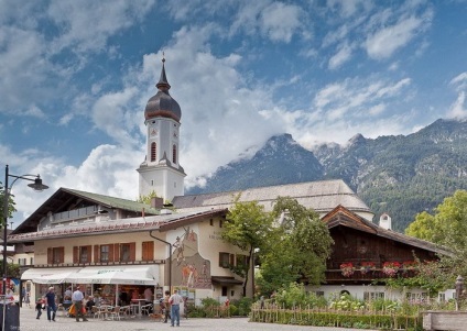 Német város garmisch-partenkirchen szabadtéri művészeti galéria