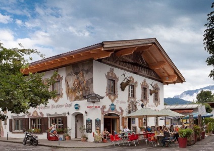 Német város garmisch-partenkirchen szabadtéri művészeti galéria