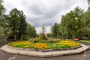 Privire de ansamblu a parcurilor în cazul în care în Kemerovo vara aceasta pentru a respira în pădure, înmuiați deasupra uleiului și urmăriți cu briza
