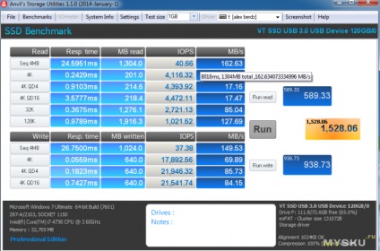 Revizuirea unității SSD în unitatea de memorie USB flash visiontek 120gb usb 3