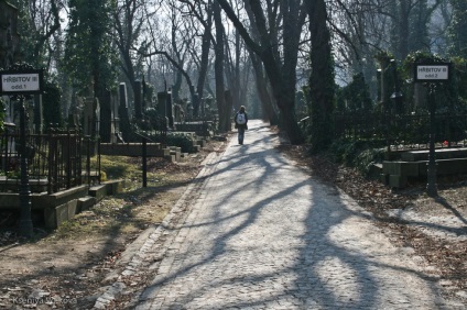 Cimitirul Olshanskoye (olšanské hřbitovy) și templul Adormirii Maicii Domnului (temple zesnutí přesvaté