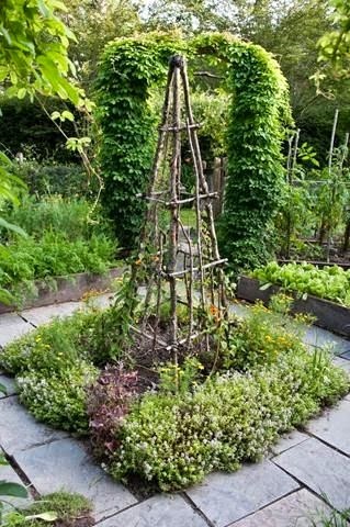 Sprijinul, o piramidă, un obelisc pentru plante este ceea ce are nevoie grădina ta! Alionin Gardens