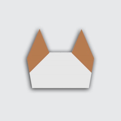 Origami cap de o pisica sau o pisica
