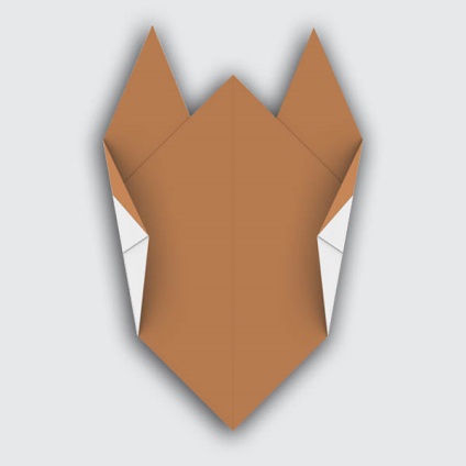 Origami cap de o pisica sau o pisica