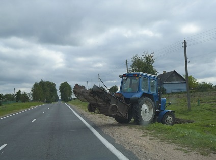 Visszajelzés a Fehéroroszországba vezető autóval