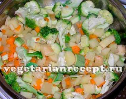 Legume cu legume sau sabdzhi cu broccoli, rețetă cu fotografie