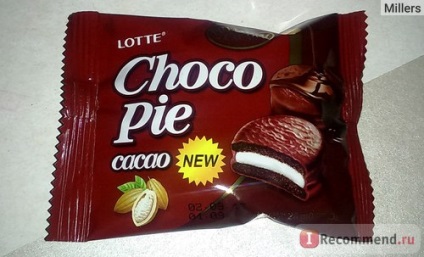 Cake lotte choco pie cacao premium - 