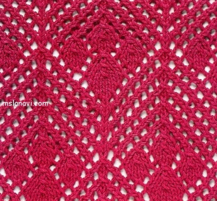 Rochie într-o plasă, tricotată cu lana vi
