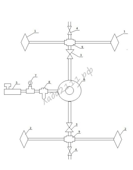 Suspensie pneumatică pe vaza 2110 cu mâinile tale - instalarea suspensiei pneumatice