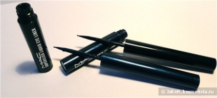 Mac superslick eyeliner lichid, nuanțe pe vânătoare și comentarii albastru semnatura