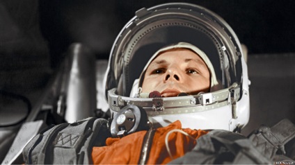 Gagarin az űrbe repül, ahogy volt (fotó)
