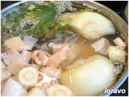 Transparent broth fish, blog loravo designer note culinare