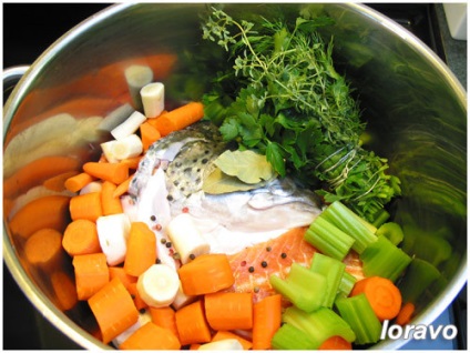 Transparent broth fish, blog loravo designer note culinare