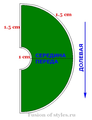 Layout fustă jumătate coajă pe tesatura, îmbinare stiluri