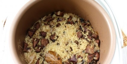 Rizs májjal (a sütőben, multivárkában) receptekkel egy fotóval