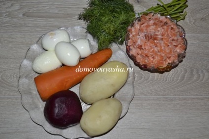 Salata - somon sub blana