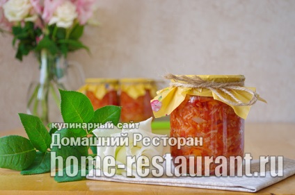 Salată cu orez pentru rețeta de iarnă, cu o fotografie în restaurantul acasă