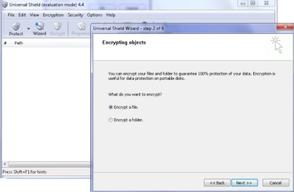 Criptarea fișierelor de către programul de scut universal - ajutor pentru computer