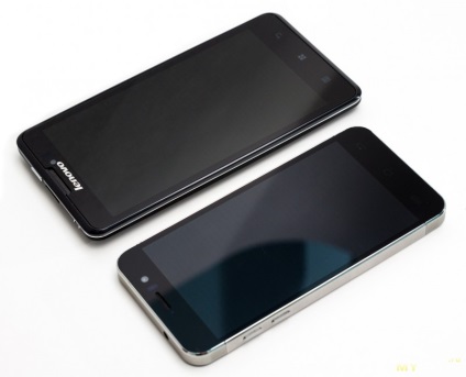 Okostelefon Lenovo p780 és összehasonlítása jiayu g5