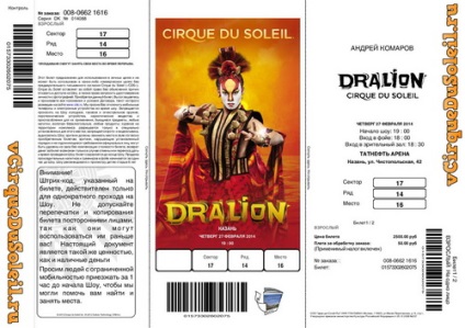 Deci, arata ca biletul original la sare circus, te protejezi de biletele false - circul du