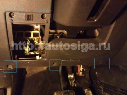 Puncte pentru conectarea alarmei auto la ford fiesta 2007